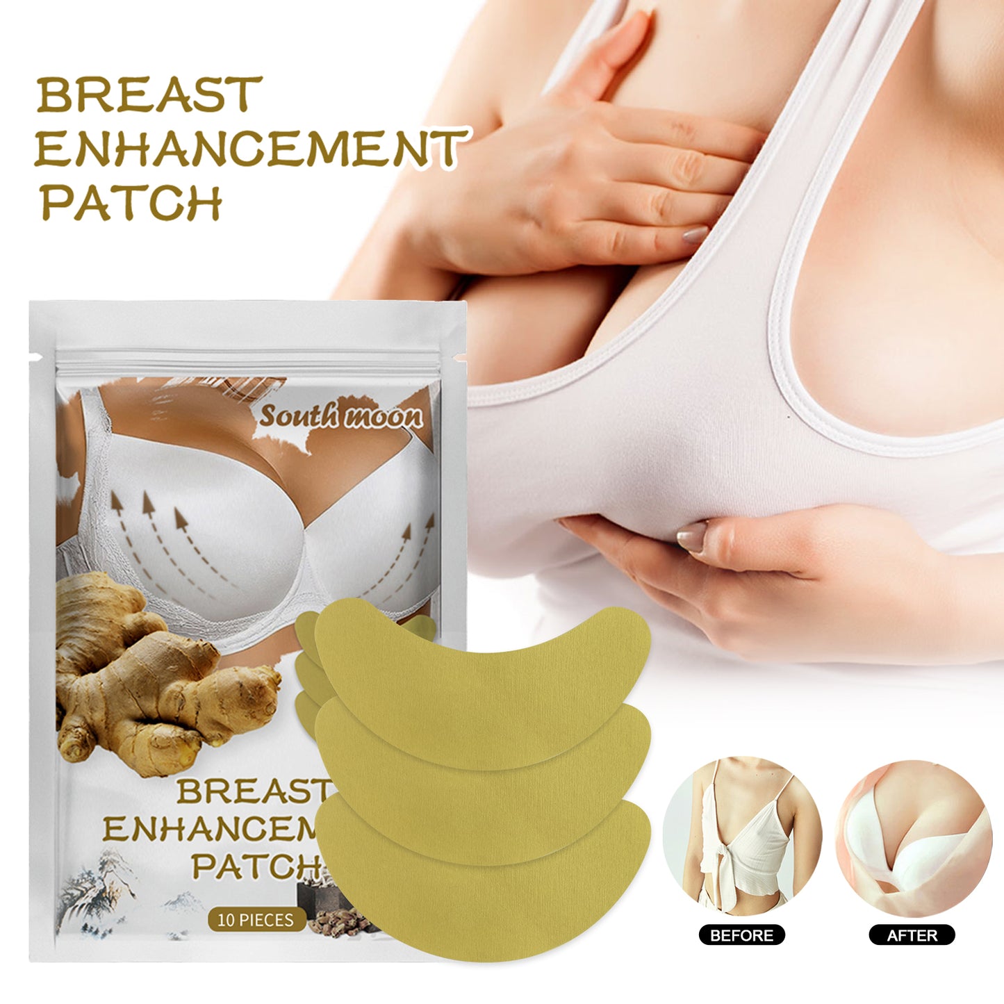 Breast Enhancement Patch, Plump Chest Massage Patch For Firming And Moisturizing Breasts