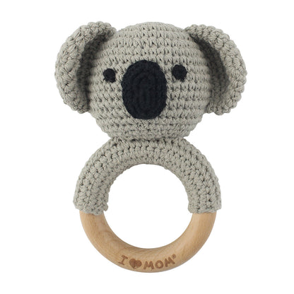 Carving Name Baby Soothing Bell Newborn Gift Bath Gift Knitted Cartoon Doll